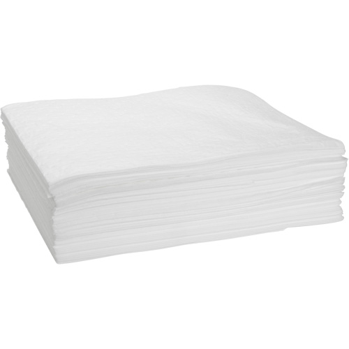 Bonded Sorbent Pads, Oil Only, 15" x 19", 14 gal. Absorbancy SPOC Demo
