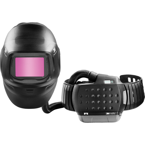 Masque de soudage &agrave; usage intensif Speedglas G5-01 avec syst&egrave;me de respirateur d'&eacute;puration d'air propuls&eacute; Adflo, Masque de soudage, Pile Lithium-ion SPOC Demo