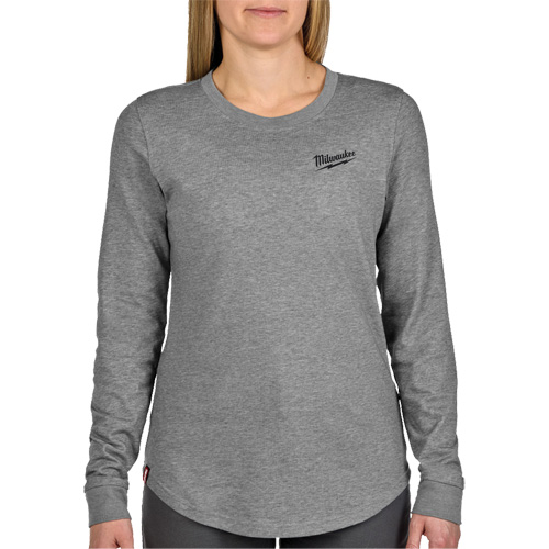 T-shirt hybride &agrave; manches longues FREEFLEX, Femmes, T-petit, Gris SPOC Demo