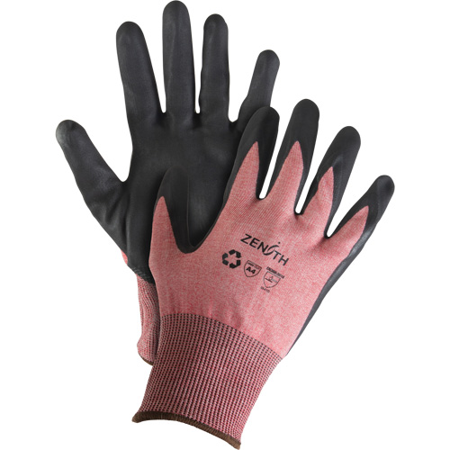Gants &eacute;cologiques, l&eacute;gers, et r&eacute;sistants &agrave; la coupe, &agrave; haute dext&eacute;rit&eacute;, Taille 10, Calibre 18, Rev&ecirc;tement Mousse de nitrile, Enveloppe en Acier inoxydable/PEHP/rPET, ASTM ANSI niveau A4 SPOC Demo