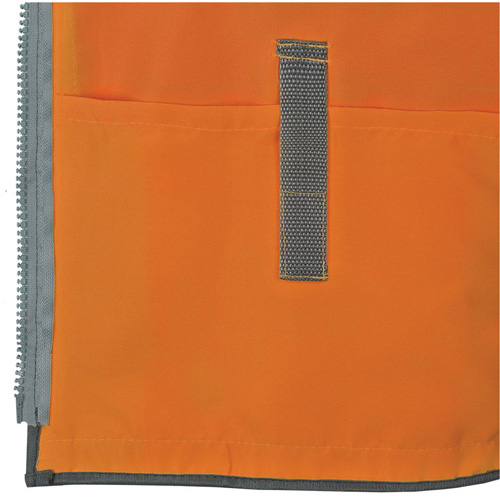 Pioneer Mesh Back Zip Front Surveyor Safety Vest, High Visibility Orange, Small, Polyester SPOC Demo