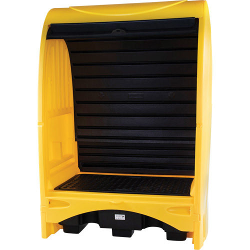 2-Drum Hard Cover Spill Pallet, 43.11" L x 61.61" W x 83.07" H, 1433 lbs. Load Capacity SPOC Demo