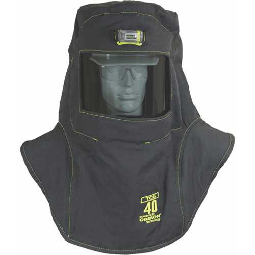 Cagoule de protection contre l'arc &eacute;lectrique TCG, Noir, 40 cal/cm², ANSI Z87.1/ASTM F1506/ASTM F1959/ASTM F2178/R&eacute;pond ou surpasse la norme CSA Z462/NFPA 70E, 4 Arc &eacute;lectrique EPI cat&eacute;gorie niveau SPOC Demo