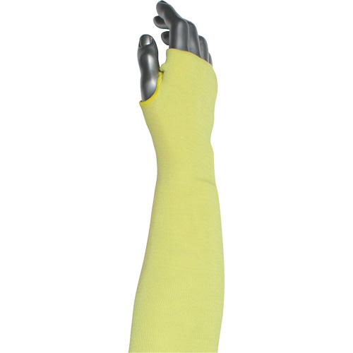 Kut Gard&reg; 2-Ply Cut-Resistant Sleeve with Thumb Hole, Aramid/ATA&reg;, 10", ASTM ANSI Level A6, Yellow SPOC Demo
