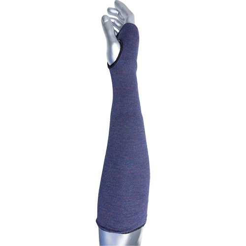 Kut Gard&reg; ECO Series 2-Ply ASP Sleeve with Thumb Hole, Aramid, 14", ASTM ANSI Level A3, Purple SPOC Demo