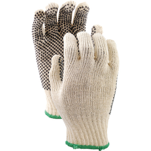 417 PVC Dotted String Knit Gloves, Poly/Cotton, Single Sided, Small SPOC Demo