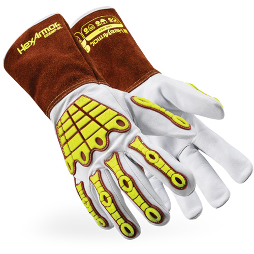 Gants de soudage 5056IMP HeatArmor, Cuir fleur de ch&egrave;vre, Taille Moyen SPOC Demo
