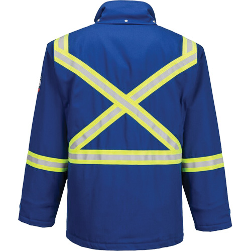 Bizflame&reg; 88/12 Insulated Winter Parka, Blue, Small SPOC Demo