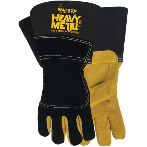 Black Velvet Winter Heavy Metal Welding Gloves, Size Small, Split Elkhide Shell, ASTM ANSI Level A5 SPOC Demo