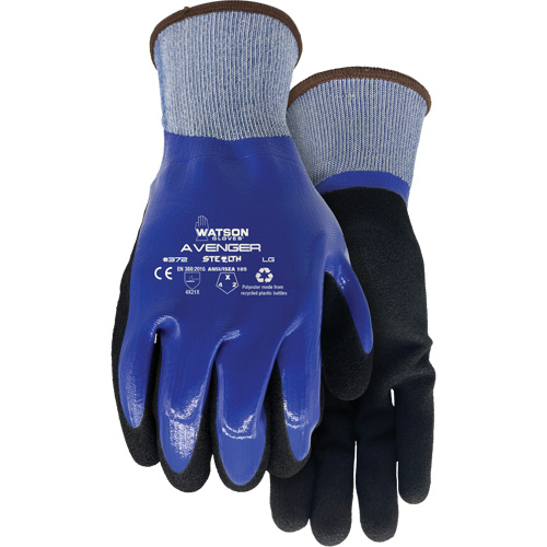 Gants Stealth Avenger 372, Petit, R&ecirc;vetement Nitrile, Calibre 15, Enveloppe en rPET SPOC Demo