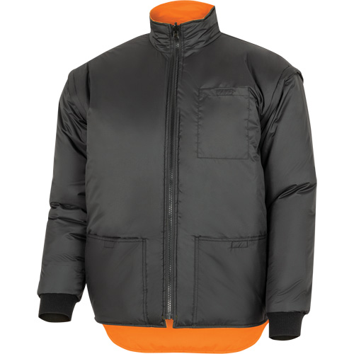 Parka de s&eacute;curit&eacute; d'hiver imperm&eacute;able 7-en-1 5056 Pioneer Yukon, Polyester, Noir/Orange haute visibilit&eacute;, T-petit SPOC Demo