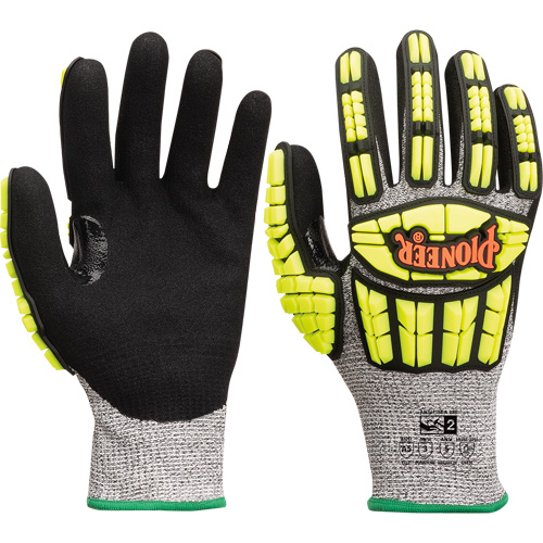 Cut and Impact-Resistant Gloves, Small, Synthetic Palm, Knit Wrist Cuff SPOC Demo