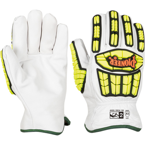 Cut and Impact-Resistant Gloves, Small, Goatskin Palm, Gauntlet Cuff SPOC Demo