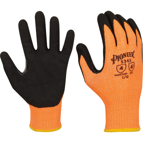 Gants r&eacute;sistants &agrave; la coupe compatibles avec les &eacute;crans tactiles, Taille Petit, Calibre 13, Rev&ecirc;tement Nitrile, Enveloppe en Polyester/PEHP, ASTM ANSI niveau A5 SPOC Demo