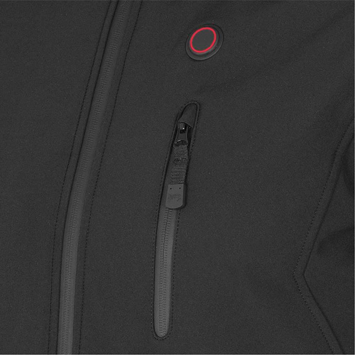 Heated Soft-Shell Jacket, Men's, Small, Black SPOC Demo