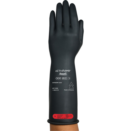 Gants &eacute;lectriques isol&eacute;s ultra l&eacute;gers ActivArmr RIG R014BUL, ASTM classe 0, Taille 11, 14" lo SPOC Demo