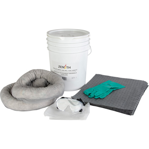 Trousse de d&eacute;versement de premi&egrave;re qualit&eacute; pour camion, Universel, Seau, Absorbance de 5 gal. US SPOC Demo