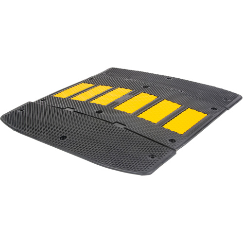Bosse de d&eacute;c&eacute;l&eacute;ration avec embouts d'extr&eacute;mit&eacute;s, Caoutchouc, 2' lo x 36" la x 1-1/4" h SPOC Demo