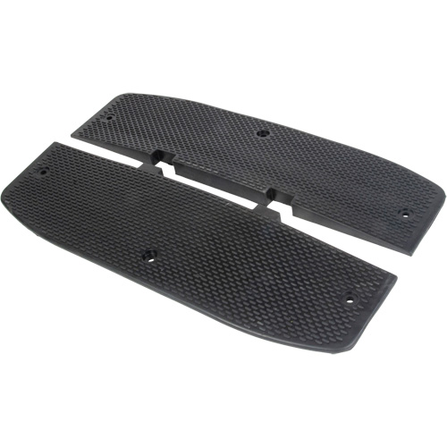 Speed Hump End Caps, Rubber, 2' L x 16" W x 1-1/4" H SPOC Demo