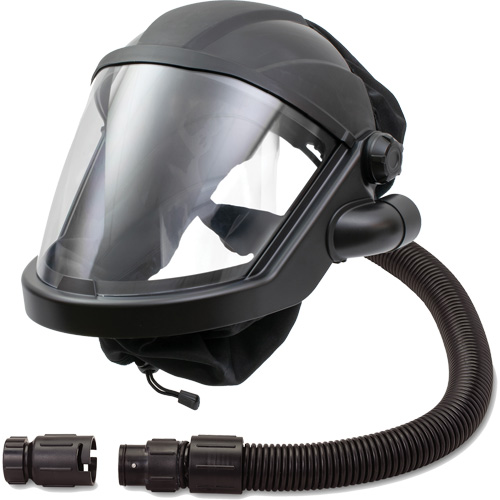 MAXSHIELD&reg; Supplied Air Respirator Shield with Flow Adapter, Universal, Facepiece SPOC Demo