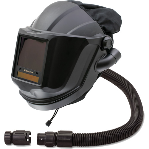 Masque respiratoire &agrave; adduction d'air et masque de soudage &agrave; visi&egrave;re relevable avec lentille ADF et valve de contr&ocirc;le MAXSHIELD, Universel, Pi&egrave;ce faciale SPOC Demo