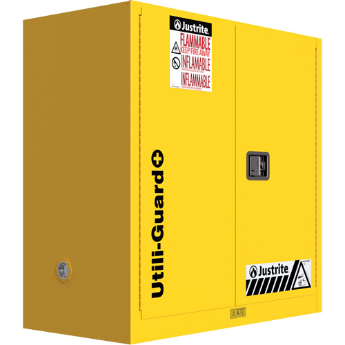 Utili-Guard+ Flammable Safety Cabinet, 30 gal., 1 Door, 43" W x 44" H x 22" D SPOC Demo