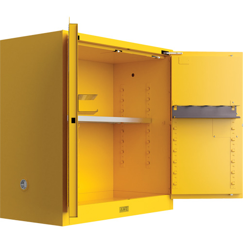 Utili-Guard+ Flammable Safety Cabinet, 30 gal., 1 Door, 43" W x 44" H x 22" D SPOC Demo