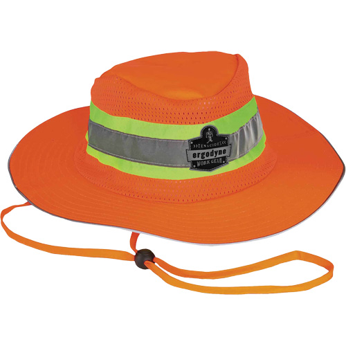 Chapeau de soleil de garde forestier GloWear 8935, grand/tr&egrave;s-grand, Orange haute visibilit&eacute;, Polyester SPOC Demo