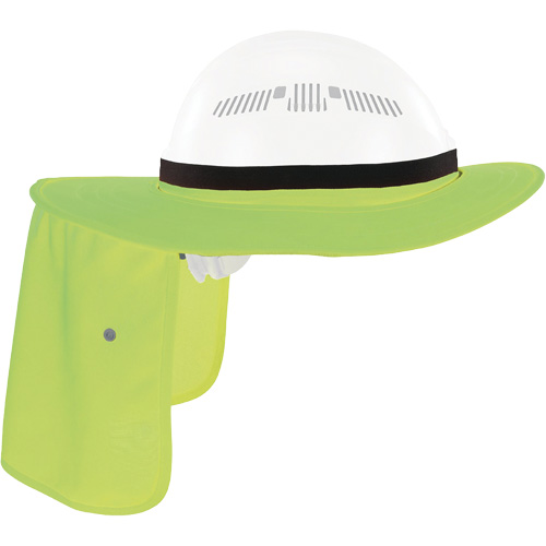 Chill-Its 6661 Universal Hard Hat Brim with Neck Shade, Hi-Vis Lime SPOC Demo
