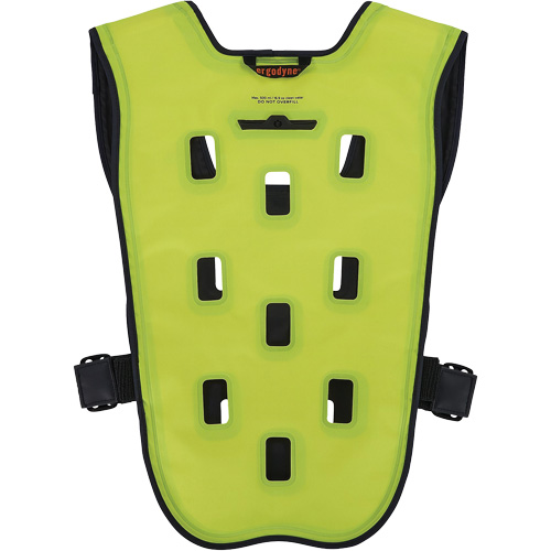 Chill-Its 6685 Dry Evaporative Cooling Vest with Zipper Closure, X-Small, High Visibility Lime-Yellow SPOC Demo
