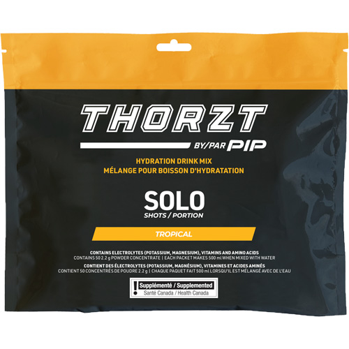 M&eacute;lange de boisson hydratante sans sucre en portion unique THORZT, Emballage-portion, Tropical SPOC Demo