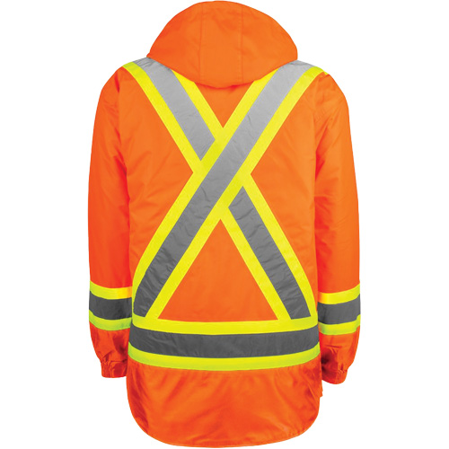 High-Visibility 7-in-1 Jacket, Polyester, High Visibility Orange, 3X-Large SPOC Demo