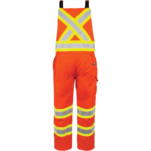 High-Visibility Unlined Overalls, Large, High Visibility Orange SPOC Demo