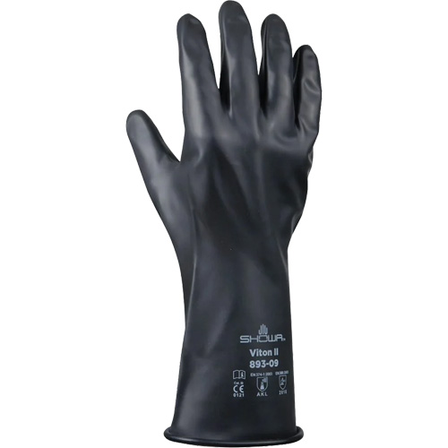 Gants r&eacute;sistant &agrave; l'acide & aux produits chimiques, Taille Grand/9, 12" lo, Caoutchouc butyle/Viton, 12 mils SPOC Demo