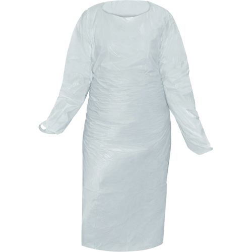 Blouse CoverMe avec passe-pouces, Taille unique, Blanc, Poly&eacute;thyl&egrave;ne SPOC Demo