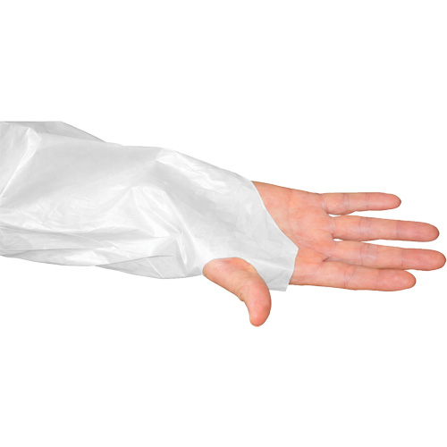 Blouse CoverMe avec passe-pouces, Taille unique, Blanc, Poly&eacute;thyl&egrave;ne SPOC Demo