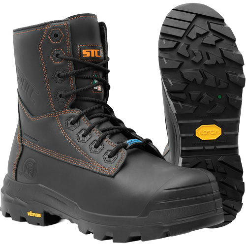 Metpro Flex Work Boots with Metguard, Leather, Size 8, Impermeable SPOC Demo