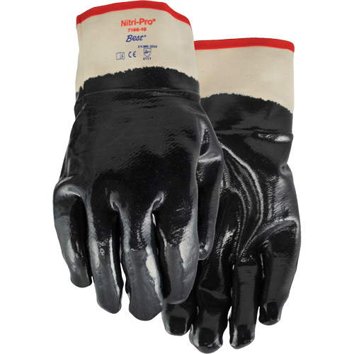 Nitri-Pro&reg; Coated Gloves, 9/Large, Nitrile Coating, Jersey/Cotton Shell SPOC Demo