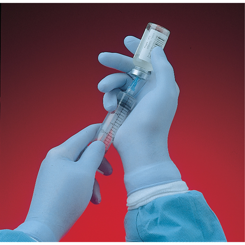 N-Dex&reg; 6005PF Gloves, Medium, Nitrile, 4-mil, Powder-Free, Blue SPOC Demo