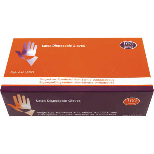 Industrial Grade Gloves, Medium, Latex, Powdered, White SPOC Demo
