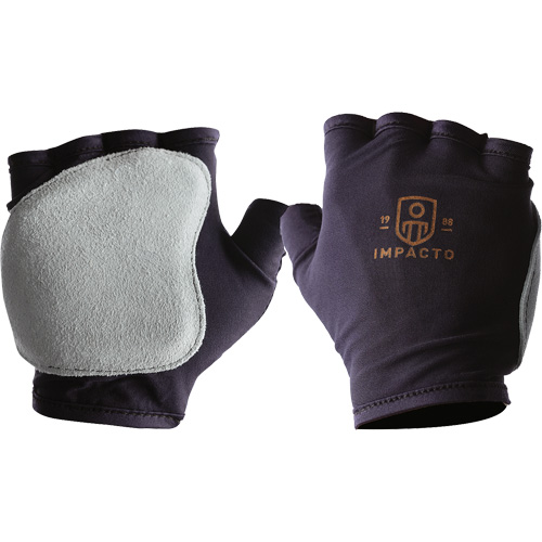 Anti-Impact Fingerless Right-Hand Glove, X-Small, Split Leather Palm, Slip-On Cuff SPOC Demo