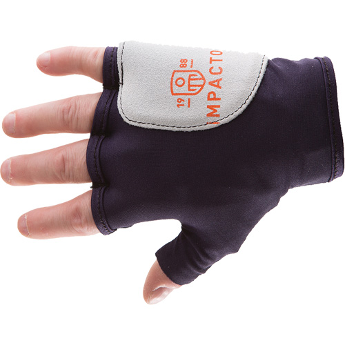 Palm/Side Fingerless Protection Gloves - Right, X-Small, Suede Palm, Slip-On Cuff SPOC Demo