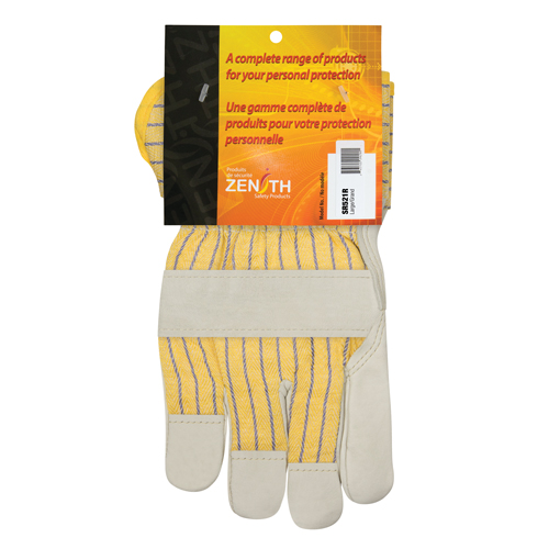 Gants d'ajusteur doubl&eacute;s pour l'hiver &agrave; paume renforc&eacute;e, Grand, Paume en Cuir fleur de vache, Doublure en Molleton de coton SPOC Demo