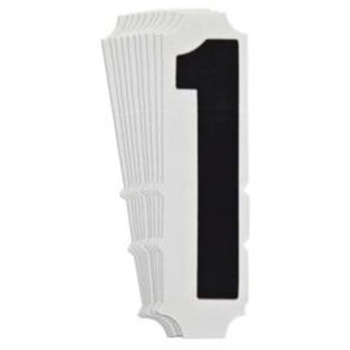 Quick-Align&reg; Individual Gothic Number and Letter Labels, 1, 4" H, Black SPOC Demo