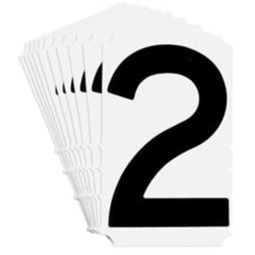 Quick-Align&reg; Individual Gothic Number and Letter Labels, 2, 4" H, Black SPOC Demo