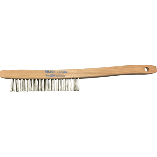 Brosses de nettoyage &agrave; manche recourb&eacute;, Acier inoxydable, 3 x 19 rangs de fils, Longueur 14" SPOC Demo
