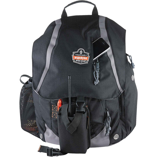 Arsenal&reg; 5143 Tool Backpack, 15" L x 8" W, Black, Polyester SPOC Demo