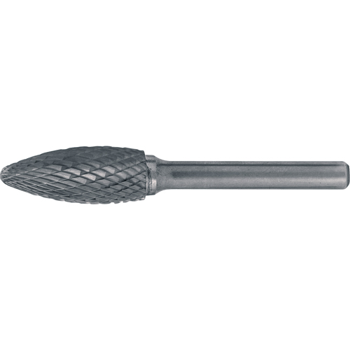 CLEVELAND Solid Carbide Burrs - Flame Shaped, 5/16" Dia., 1/4" Shank SPOC Demo