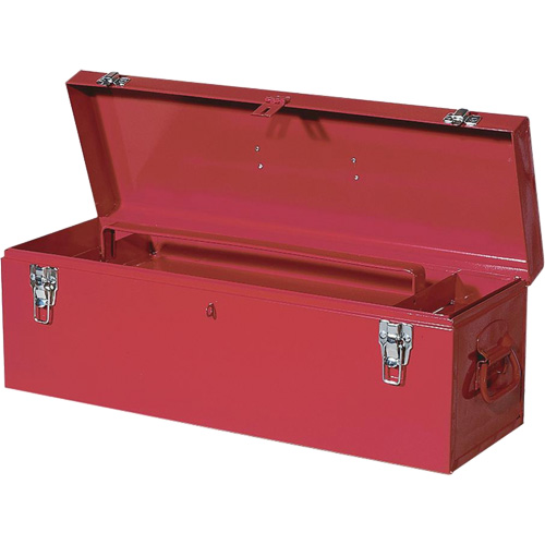 TB26 Steel Hand Tool Box, 8-3/4" D x 26" W x 9-3/8" H, Red SPOC Demo