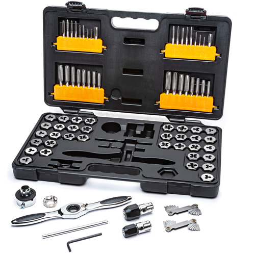 SAE/Metric Ratcheting Tap & Die Set, 77 Pieces SPOC Demo